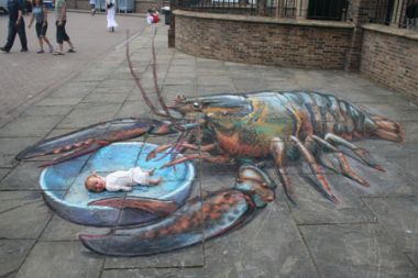 Iluzja na chodniku - jb_lobster.jpg